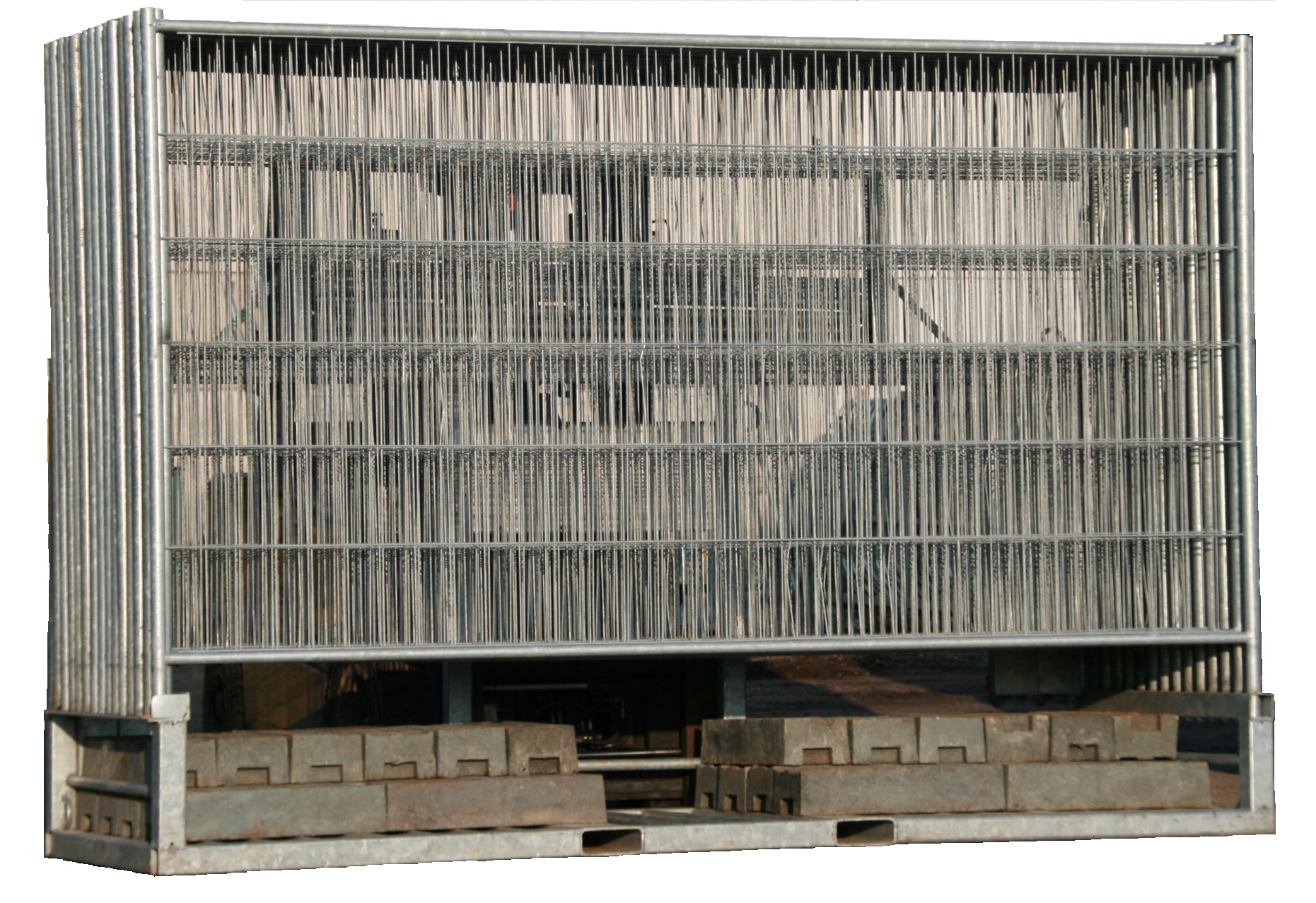 ongezeilde bouwhekken container