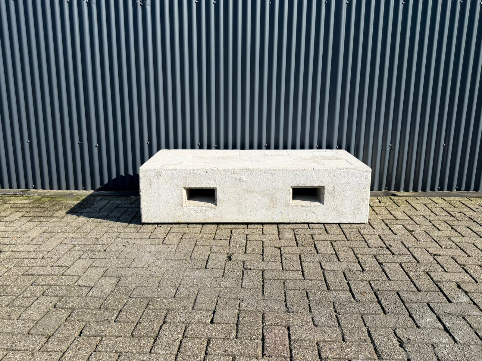 ballastblok, 1100 kg, 160x80x40, glad, lepelgaten