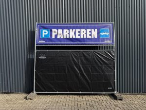 banner parkeren auto f4e
