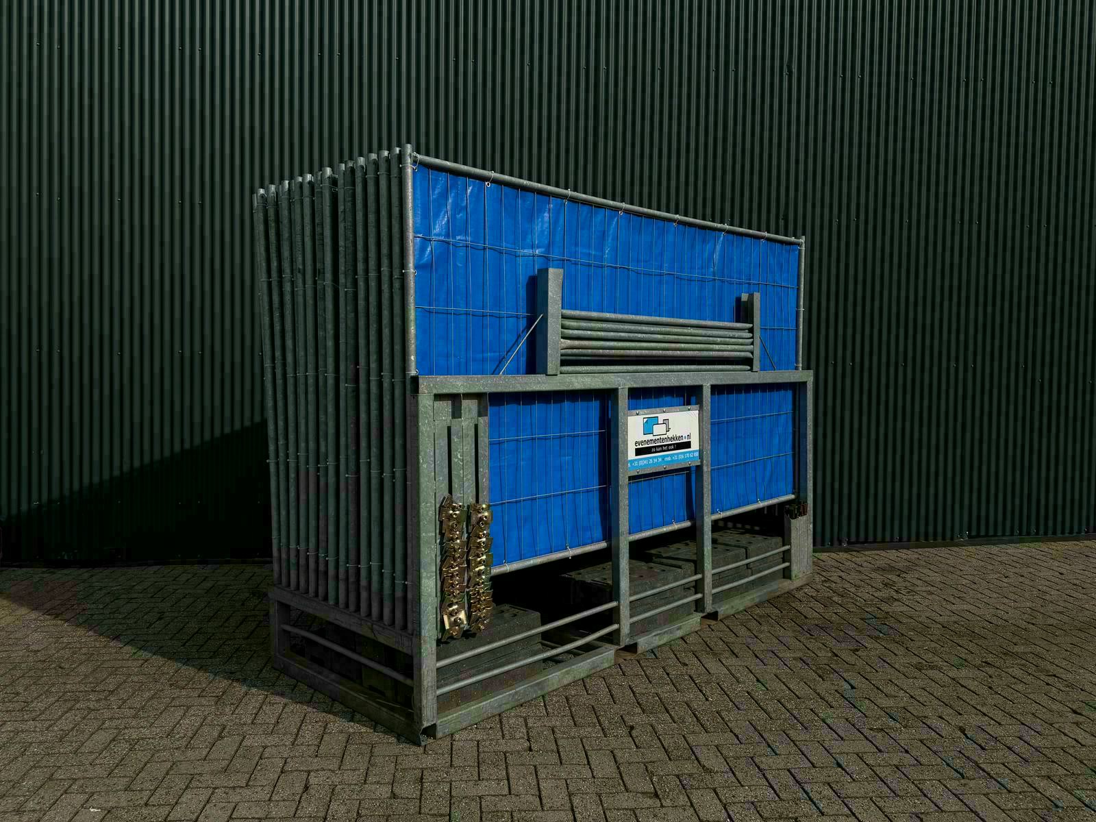 bok bouwhekken blauw gezeild f4e