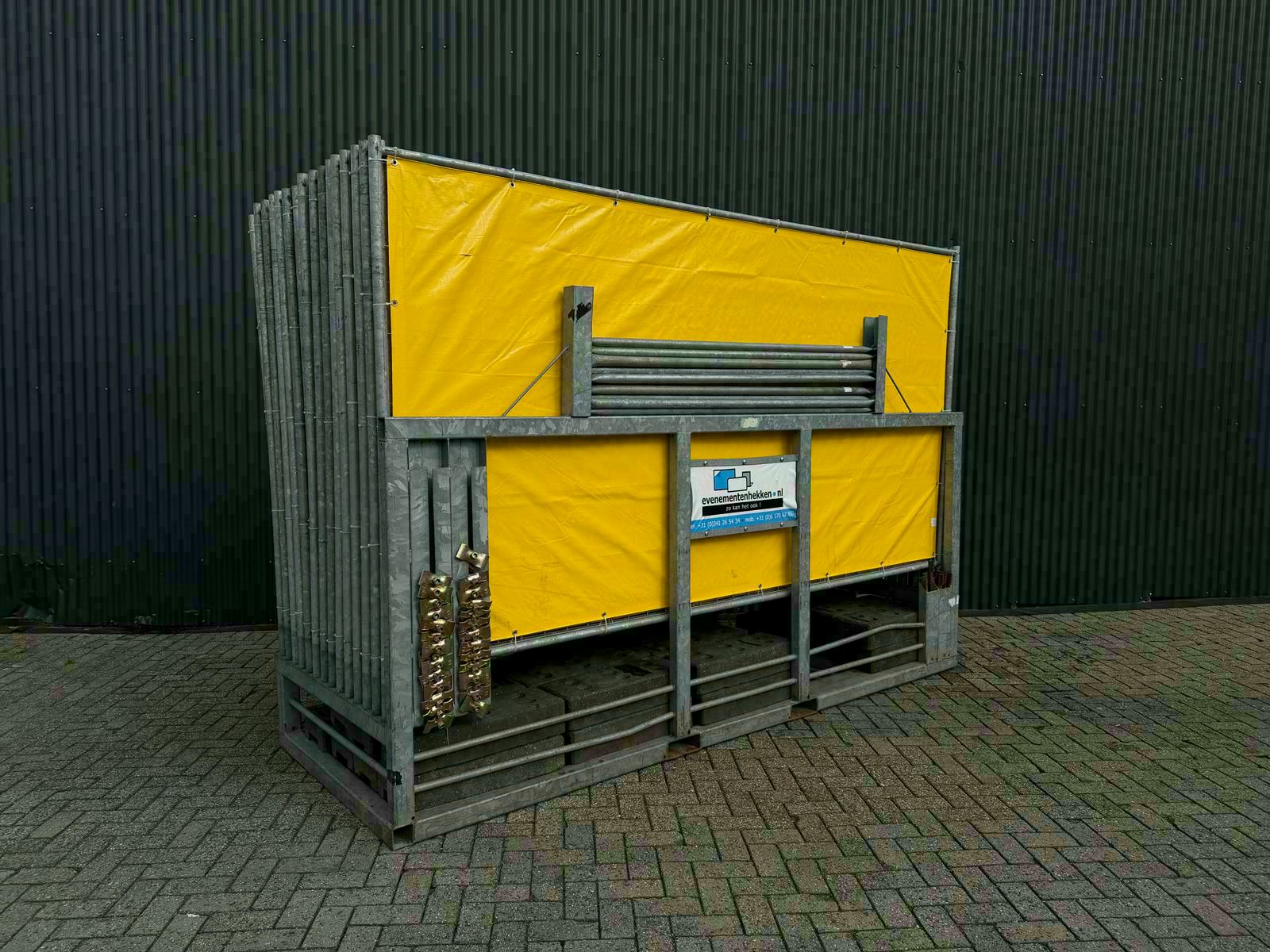 bok bouwhekken geel gezeild f4e