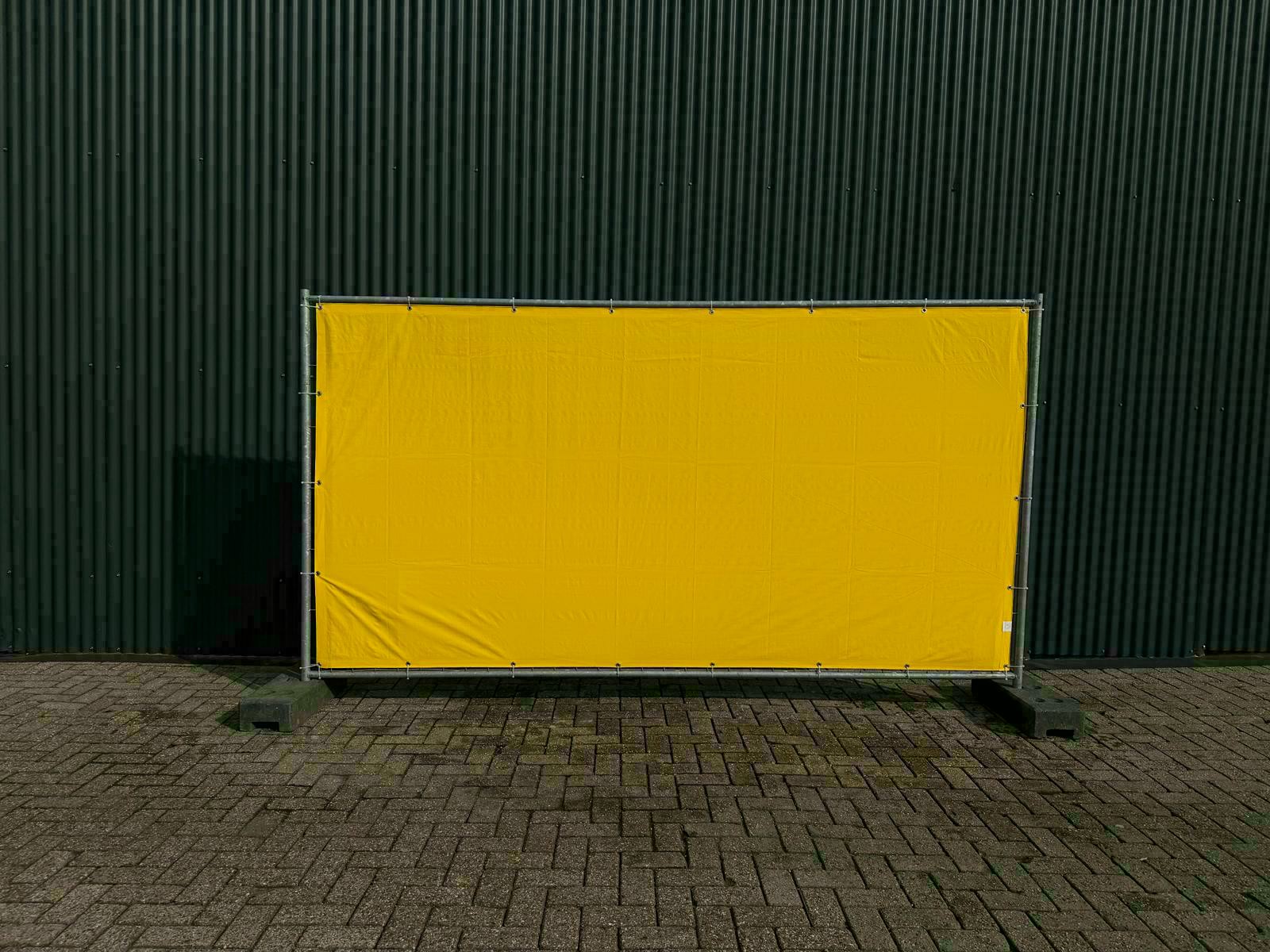 bouwhek geel gezeild f4e