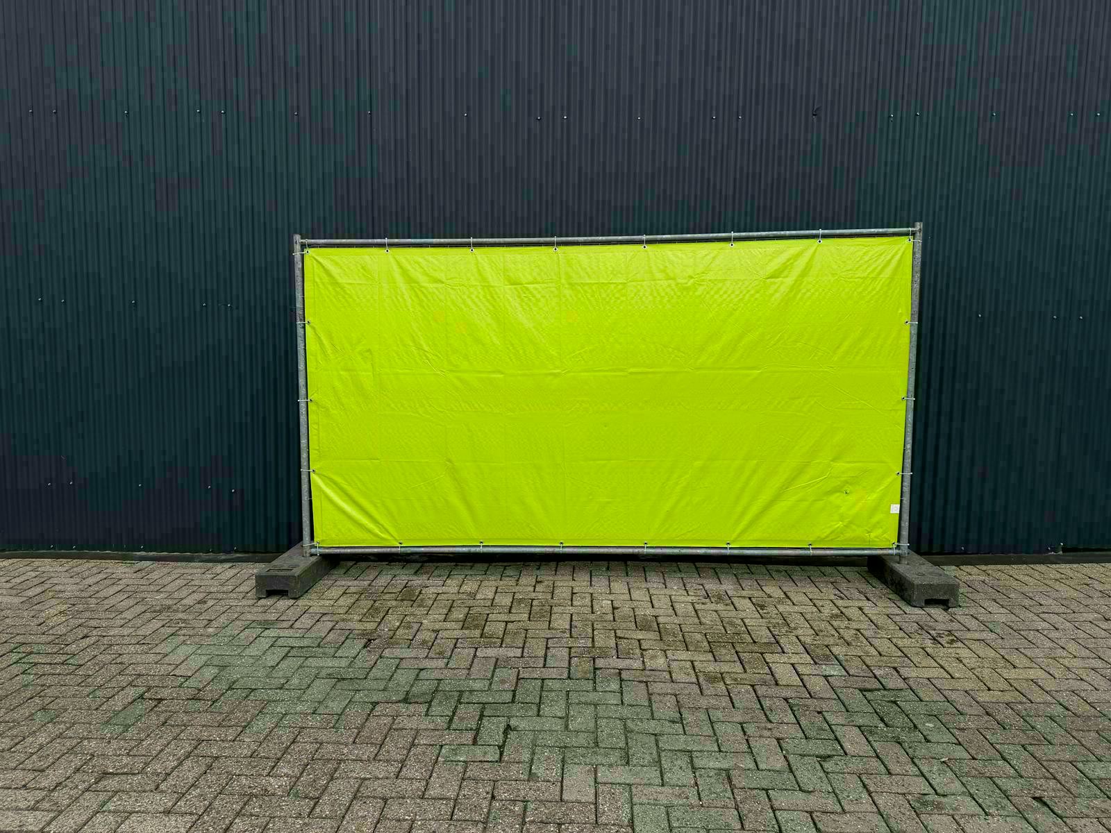 groen gezeild bouwhek f4e