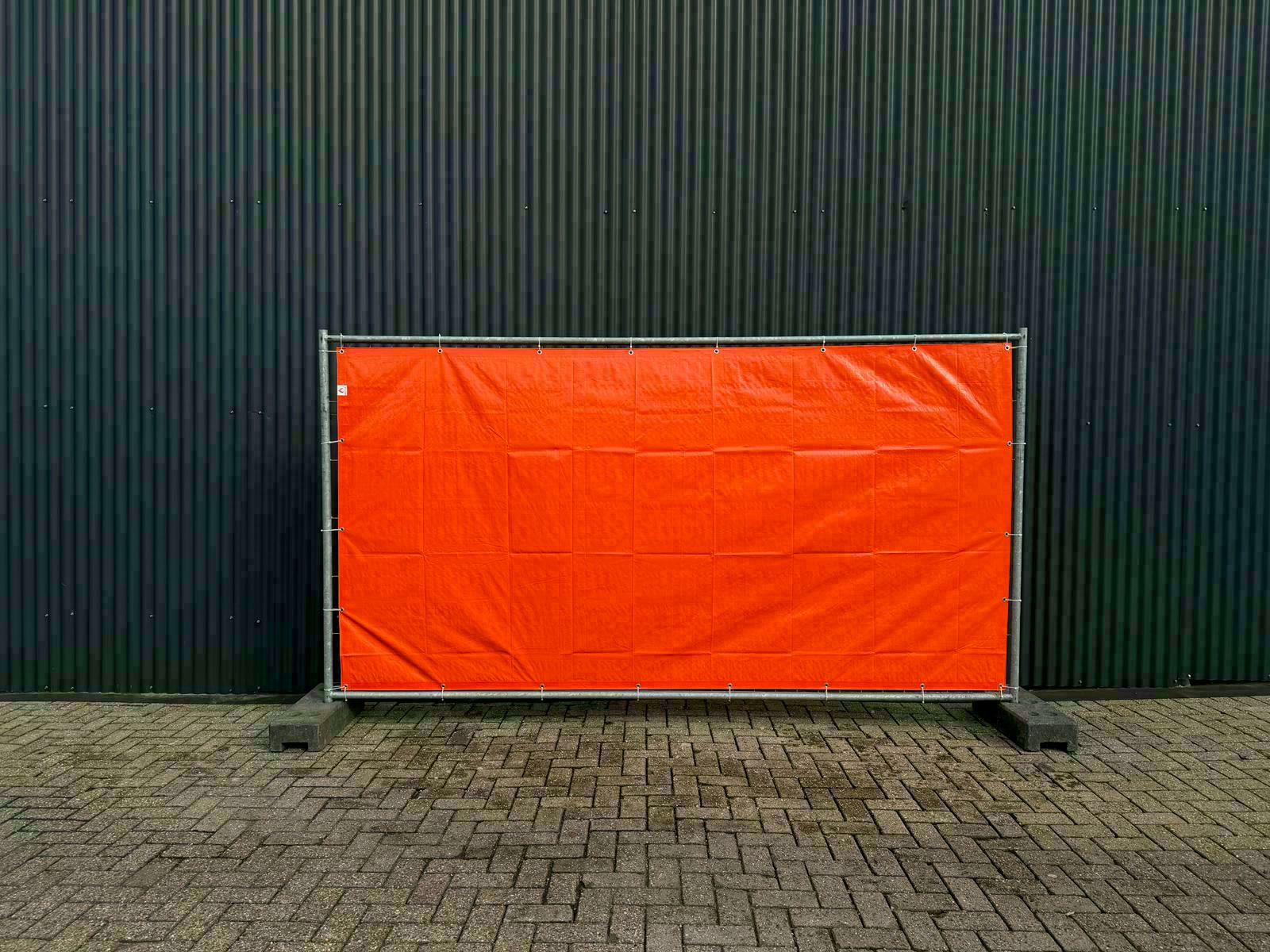 oranje-gezeild-bouwhek-f4e oranje gezeild bouwhek f4e