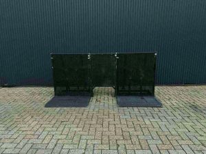 stagebarrier kabeldoorvoer zwart f4e